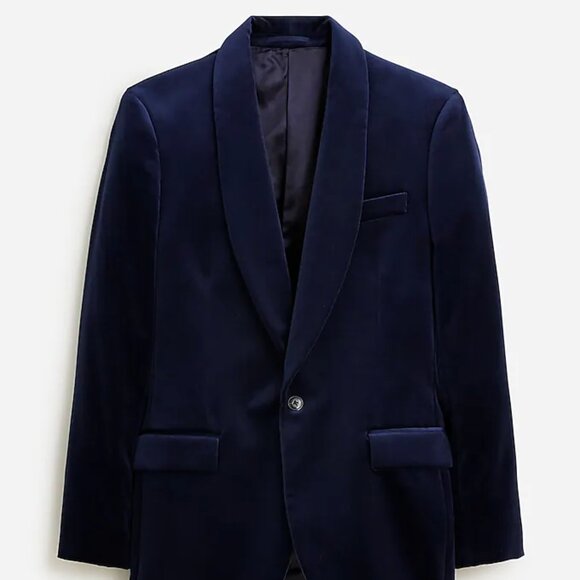 J.Crew Ludlow Slim-Fit Shawl-Collar Tuxedo Jacket in Velvet - Picture 1 of 4